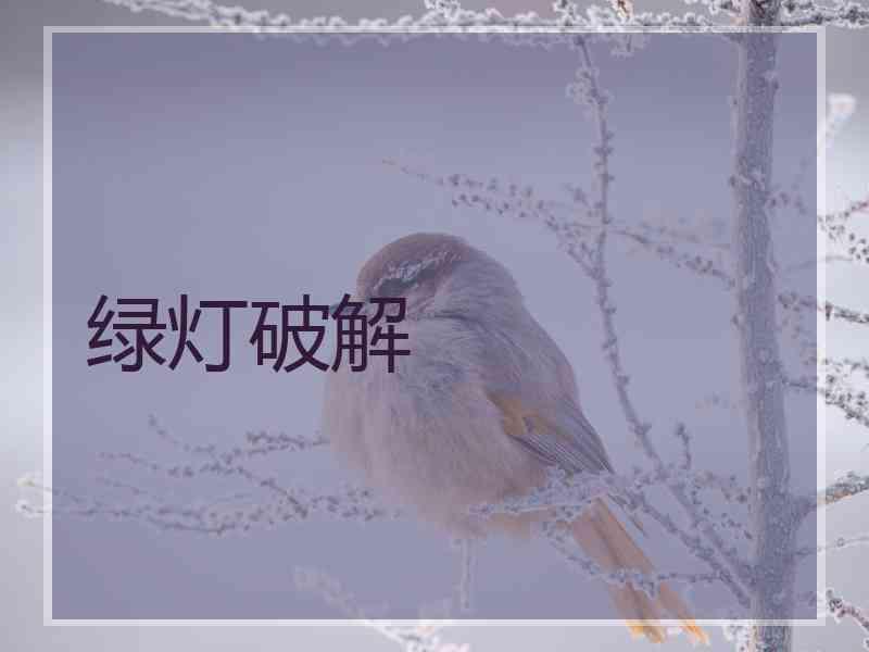 绿灯破解