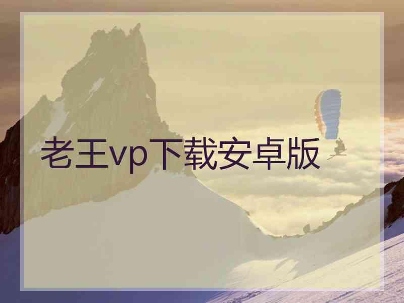 老王vp下载安卓版