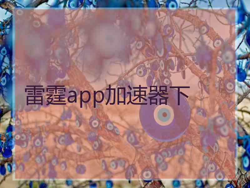 雷霆app加速器下