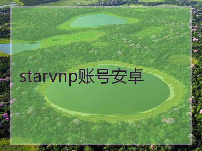 starvnp账号安卓