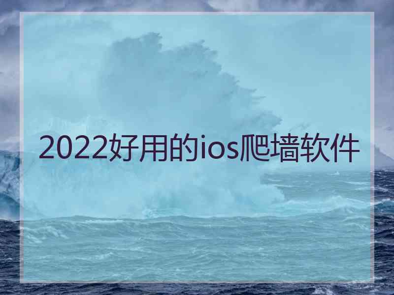 2022好用的ios爬墙软件
