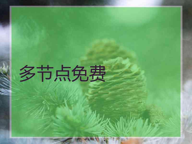 多节点免费