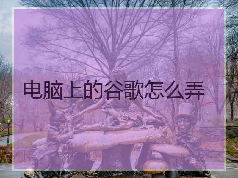 电脑上的谷歌怎么弄