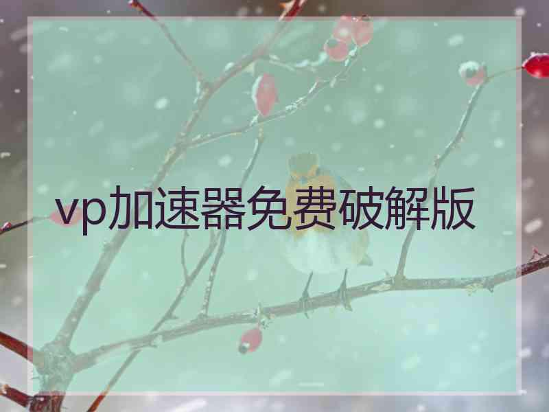 vp加速器免费破解版