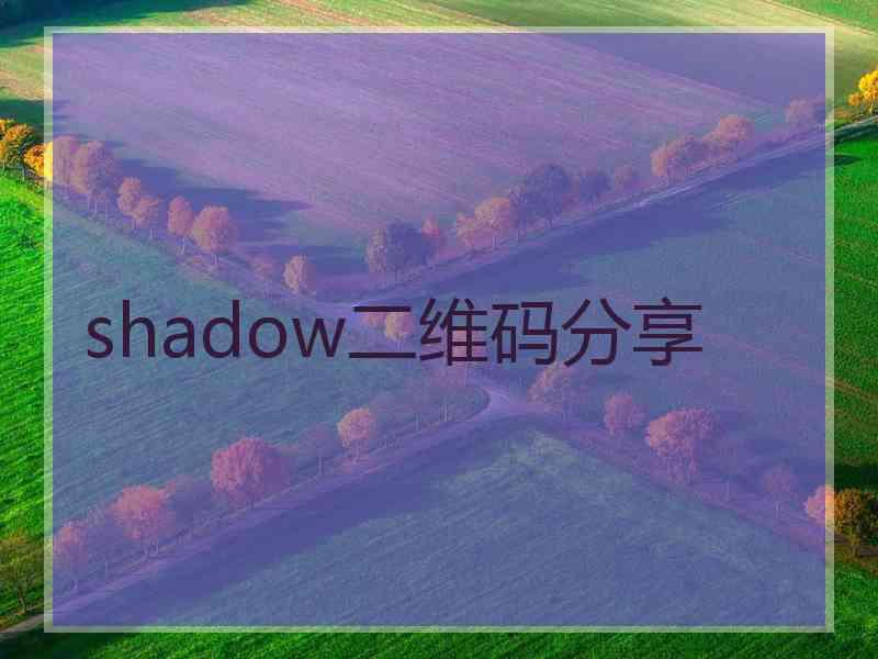 shadow二维码分享